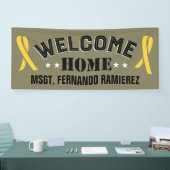 Custom Stationierung Welcome Zuhause Yellow Ribbon Banner (Messe)