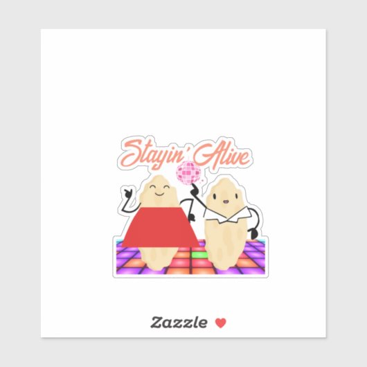 Custom-Stayin'Alive-Scoby-SNF-Vinyl Sticker (Blatt)