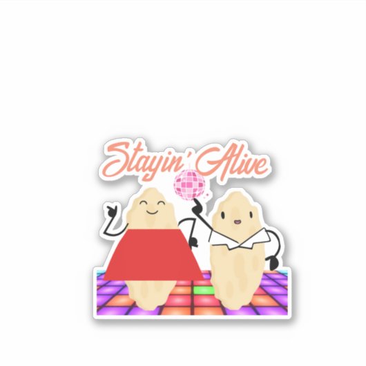 Custom-Stayin'Alive-Scoby-SNF-Vinyl Sticker (Vorderseite)