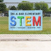 Custom STEM Bildung Banner - Light Blue (Insitu)