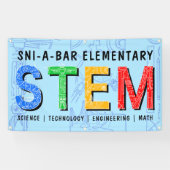 Custom STEM Bildung Banner - Light Blue (Horizontal)