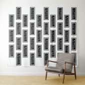 Custom Step and Repeat Fabric Backdrop Wandteppich (Beispiel (Horizontal))