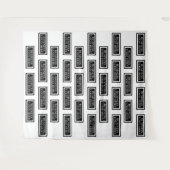 Custom Step and Repeat Fabric Backdrop Wandteppich (Vorderseite (Horizontal))