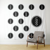 Custom Step and Repeat Logo Wall Photo Backdrop Wandteppich (Beispiel (Horizontal))