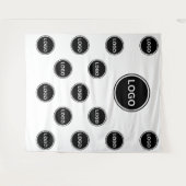 Custom Step and Repeat Logo Wall Photo Backdrop Wandteppich (Vorderseite (Horizontal))