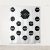 Custom Step and Repeat Logo Wall Photo Backdrop Wandteppich (Vorderseite)