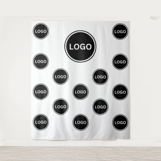 Custom Step and Repeat Logo Wall Photo Backdrop Wandteppich (Vorderseite)