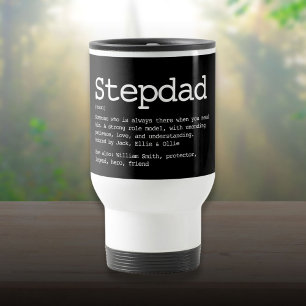 Custom Stepdad Definition Modern Black Reisebecher