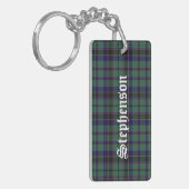 Custom Stephenson Tartan Kariert Key Chain Schlüsselanhänger (Vorderseite links)