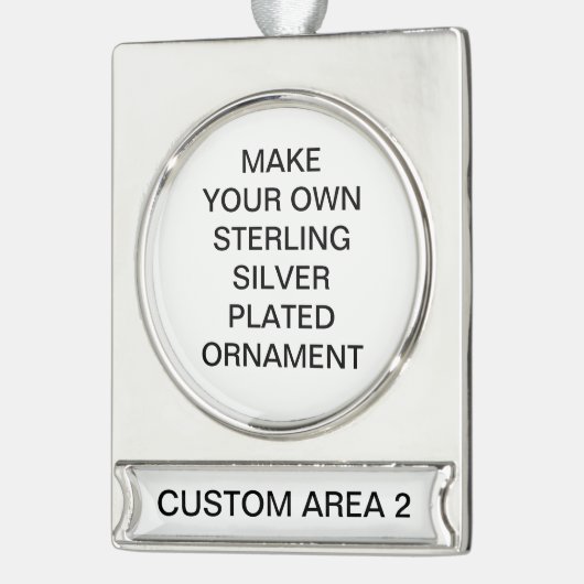 Custom Sterling Silver Plated Christmas Ornament (Links)