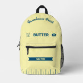 Custom Stick-of-Butter Retro Foodie Backpack Bedruckter Rucksack (Vorderseite)