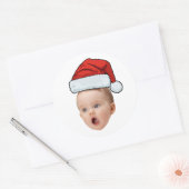 Custom Sticker Baby Face Foto Weihnachtsmannmütze  (Umschlag)