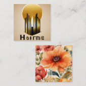 ‚Custom Sticker Expert‘ Quadratische Visitenkarte (Vorne/Hinten)