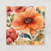 ‚Custom Sticker Expert‘ Quadratische Visitenkarte (Rückseite)