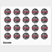 Custom Sticker for Ben & Erin (Heart2) (Blatt)