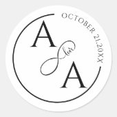 Custom Sticker for wedding infinity love (Vorderseite)