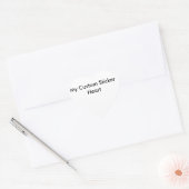 Custom Sticker - Heart Shaped (Umschlag)