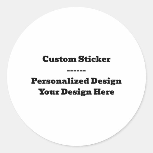 Custom Sticker – Personalized Design (Vorderseite)