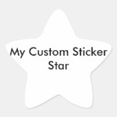 Custom Sticker - Star Shaped (Vorderseite)