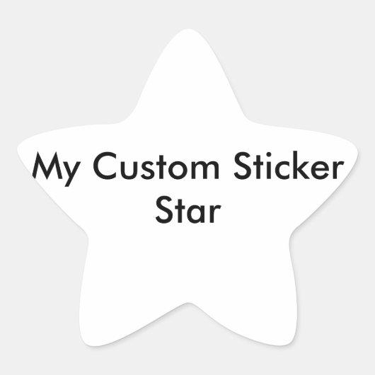 Custom Sticker - Star Shaped (Vorderseite)