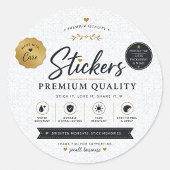 Custom Stickers | Runde, Logos, Vintag und Text