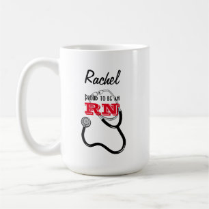 Custom Stolz zu einem RN I Delegierten Safely Nurs Kaffeetasse