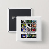 Custom stolzer Vater des Absolventen 11 Foto Colla Button (Vorne & Hinten)