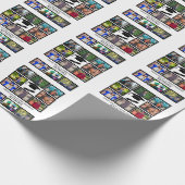 Custom stolzer Vater des Absolventen 11 Foto Colla Geschenkpapier (Ecke)