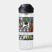 Custom stolzer Vater des Absolventen 11 Foto Colla Trinkflasche (Rückseite)