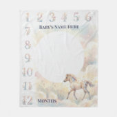 Custom Storybook Magic Enchanted Forest Milestone  Fleecedecke (Vorderseite)