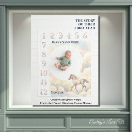 Custom Storybook Magic Enchanted Forest Milestone  Fleecedecke