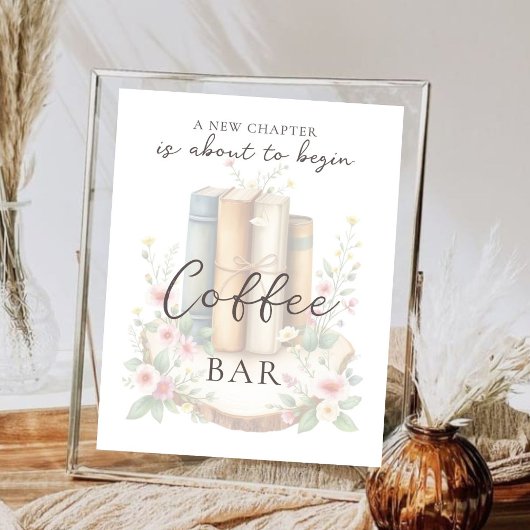 Custom Storybook Wildblume Coffee Bar Poster