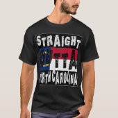 CUSTOM Straight Outight North Carolina Meme T-Shir T-Shirt (Vorderseite)
