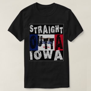 CUSTOM Straight Outta Iowa Meme T-Shirt