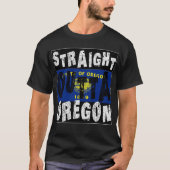 CUSTOM Straight Outta Oregon Meme T-Shirt (Vorderseite)