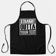 Custom STRAIGHT OUTTA schwarz-weiß