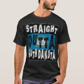 CUSTOM Straight Outta South Dakota Meme T-Shirt (Vorderseite)