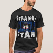CUSTOM Straight Outta Utah Meme T-Shirt (Vorderseite)