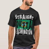 CUSTOM Straight Outta Washington Meme T-Shirt (Vorderseite)