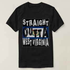 CUSTOM Straight Outta West Virginia Meme T-Shirt
