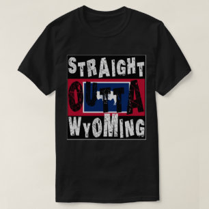 CUSTOM Straight Outta Wyoming Meme T-Shirt