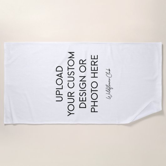 Custom strandtuch (Vorderseite)
