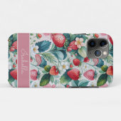 Custom Strawberries Wild Vibrant Case-Mate iPhone Hülle (Rückseite (Horizontal))