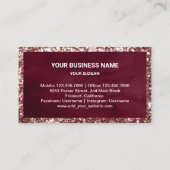 Custom Strawberry Birthday Cake Konditorei Koch Bä Visitenkarte (Rückseite)