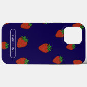 Custom Strawberry Blue Case-Mate iPhone Hülle (Rückseite (Horizontal))