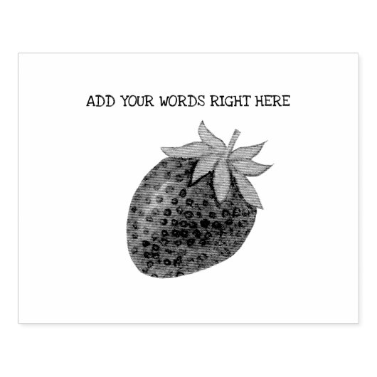 Custom Strawberry Briefmarke Gummistempel (Prägung)