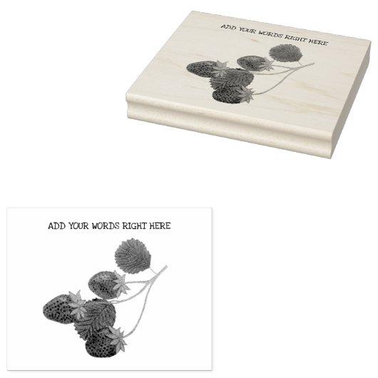 Custom Strawberry Briefmarke Gummistempel (Stempel)