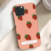 Custom Strawberry Coral Case-Mate iPhone Hülle