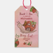 Custom Strawberry Favor Tag: Geburtstag & Baby Geschenkanhänger (Vorderseite)