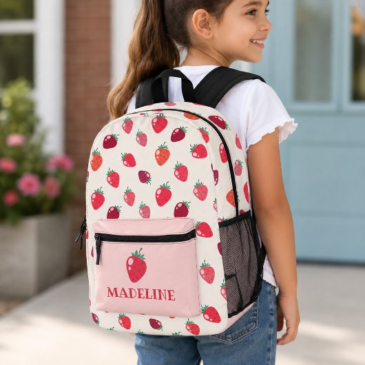 Custom Strawberry Girls Bedruckter Rucksack